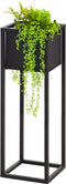 Bloempot - Metaal - Bloemen - Plantenpot - Voor Binnen - Zwart - 70 cm