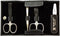 Excellent-Solingen Manicure Etui - 4-Delig - Zwart Lederen Etui - Compact en Functioneel
