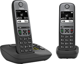 Gigaset A705A - DECT-telefoon met antwoordapparaat - Zwart (2 stuks)