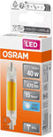 OSRAM LED Slim Line slanke meerkleurige LED-lamp met R7s retrofit-voet, 4,5 W / 470 lm, helder, koel wit licht met 4000 K, niet dimbaar, IP20, loodvrij glas, 16 mm diameter.