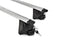 Green Valley Edge - Gesloten Dakrails 112 cm - Aluminium - Draagvermogen 100 kg - Zilver