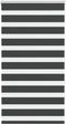vidaXL - Zebra - rolgordijn - 85x150 - cm - stofbreedte - 80,9 - cm - zwart