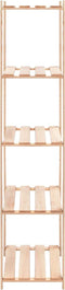 vidaXL - Opbergrekken - 5-laags - 5 - st - 80x38x170 - cm - grenenhout - 250 - kg