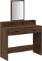 vidaXL - Kaptafel - met - Laden - in - Bruin - Eiken - - - 100x41x140 - cm