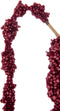 J-Line decoratie Tak Amaranthus - kunststof - rood/goud - 12 stuks