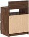vidaXL - Nachtkastje - met - 2 - lades - 40x33x60 - cm - bruin - eikenkleur