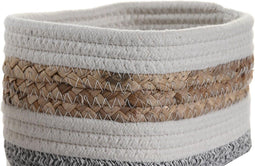 Decoratieve Doos DKD Home Decor Katoen Natuurlijke Vezel (3 Onderdelen) (33 x 23 x 13 cm)