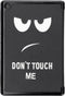 Tablet Hoes Geschikt voor Huawei MediaPad M5 Lite 10.1 inch - Design Trifold Bookcase - Meerkleurig /Don't touch my pad design