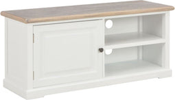 vidaXL - Tv-meubel - 90x30x40 - cm - hout - wit