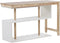 Bureau verstelbaar lichtbruin/wit 120 x 45 cm CHANDLER