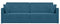 vidaXL - Vloersofa - Bed - 2-in-1 - Blauw - 213x144x60 - cm - Velours