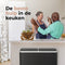O'DADDY® Pedaalemmer - Prullenbak 60 liter - 2 vakken - Soft-Close - Zwart