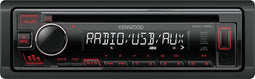 KENWOOD KDC-130UR - Autoradio 1 DIN - CD USB AUX - Zwart