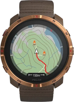 Polar Grit X2 - Outdoorhorloge - Dual-Frequency GPS en Biosensing - Bruin