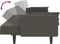 vidaXL - Slaapbank - 2-zits - met - 2 - kussens - fluweel - donkergrijs