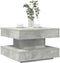 vidaXL - Salontafel - 360 - graden - draaibaar - 50x50x34,5 - cm - betongrijs