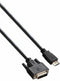 V7 V7E2HDMIDVID-02M - Adapter DVI-D naar HDMI - 2 m - Zwart
