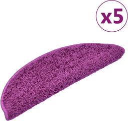 vidaXL - Trapmatten - 5 - st - 56x17x3 - cm - violet