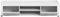 Furnilux Jam - Lowboard - Deels open deels dichte kast - Wit - 40x160x37cm