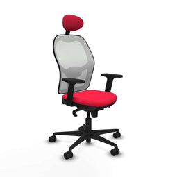 Piqueras y Crespo 2D036N1 - Bureaustoel - Verstelbare hoogte met hoofdsteun - Rood