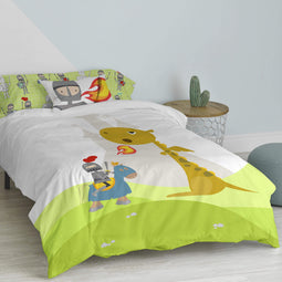 Happy Friday Duvet cover set 2 pieces Knight 135/140x200 cm (Single) Multicolor