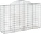 vidaXL - Schanskorven - 8 - st - gewelfd - 200x50x120/140 - cm - ijzer
