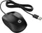 HP Wired Mouse 1000 - Draad - 1200dpi - Zwart