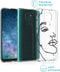 iMoshion Hoesje Geschikt voor Motorola Moto G9 Play / Moto E7 Plus Hoesje Siliconen - iMoshion Design hoesje - Transparant / Zwart / Line Art Woman Black