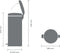 Brabantia NewIcon Prullenbak - 30 liter - Soft-close - Satin Taupe