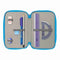 Driedubbele Pennenzak Lilo & Stitch Hawaii Blauw 12,5 x 19,5 x 5,5 cm 36 Onderdelen