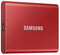 Samsung Portable SSD T7 - Externe SSD 500GB - USB 3.2 Gen2 10Gb/s - Rood
