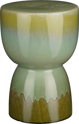 Mica Decorations Lucien Bijzettafel - H37 x Ø26 cm - Keramiek - Groen