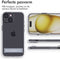 iMoshion Hoesje Geschikt voor iPhone 15 Hoesje - iMoshion Stand Backcover - Transparant