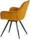 Eetkamerstoel Vince Okergeel Velvet | Le chair