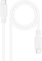 Nanocable 10.01.2301-L150-W USB-kabel USB 2.0 1,5 m USB C Wit