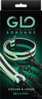 NS Novelties - Glo Collar And Leash - Bondage / SM Collar and leash Glow in the dark