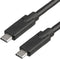Akyga AK-USB-25 - USB-C kabel - 1.00 m - Zwart