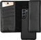 Selencia Hoesje Geschikt voor Samsung Galaxy S21 Hoesje Met Pasjeshouder - Selencia Tierra Uitneembare Slang Clutch - Zwart