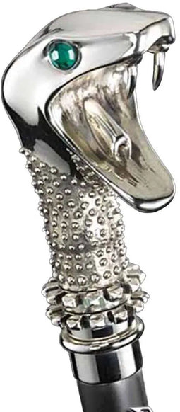 Noble Collection Lucius Malfoy Toverstaf - Replica met slangenkop - Zwart Zilver