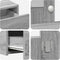 vidaXL - Wandkast-Poutafel - met - LED-verlichting - in - Grijs - Sonoma