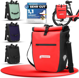 RADGEIST - Fietstas - 100% waterdicht 20L - Zwart