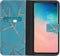 iMoshion Hoesje Geschikt voor Samsung Galaxy S10 Hoesje Met Pasjeshouder - iMoshion Design Softcase Bookcase - Goud / Meerkleurig / Blauw / Blue Graphic