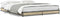 vidaXL - Bedframe - bewerkt - hout - metaal - sonoma - eikenkleurig - 140x200 - cm