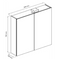 Allibert Spiegelkast 80 cm - LED Verlichting - Glanzend Wit