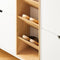 SoBuy FSR183-WN - Schoenenkast - 4 Kleppen 3 Open Vakken - Wit