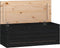 vidaXL - Opbergbox - zwart - 89x36,5x33 - cm - massief - grenenhout