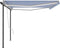 vidaXL - Luifel - automatisch - met - LED - en - windsensor - 5x3 - m - blauw - en - wit