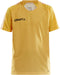 Craft Pro Control Stripe Jersey Jr - Trainingsshirt - Korte mouw - Sweden Yellow/Flumino - Maat 134/140