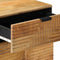 vidaXL - Nachtkastje - 50x33x60 - cm - massief - mangohout - bruin