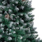 vidaXL - Kunstkerstboom - met - verlichting - kerstballen - dennenappels - 210 - cm